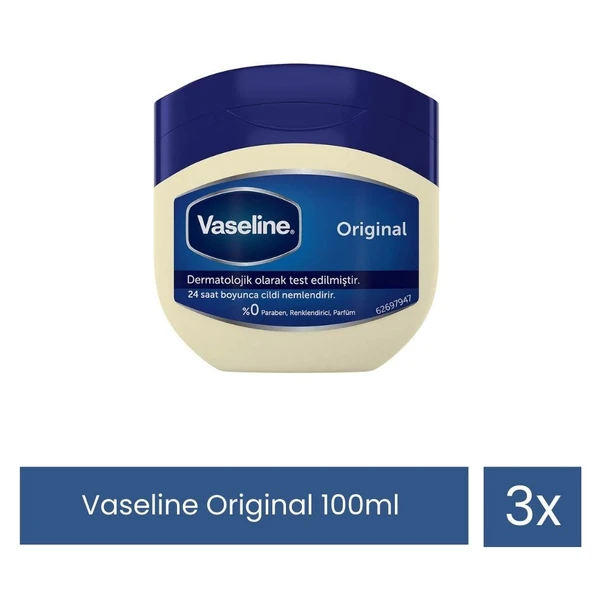 Vaseline Original Jel 100ml 3 Adet ürün görseli 1