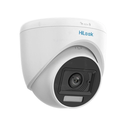 HILOOK THC-T129-LPS, 2Mpix, 2.8mm Lens, 20Mt Gece Görüsü, Color Vu, Dahili Mikrofon, Dome Kamera ürün görseli 1