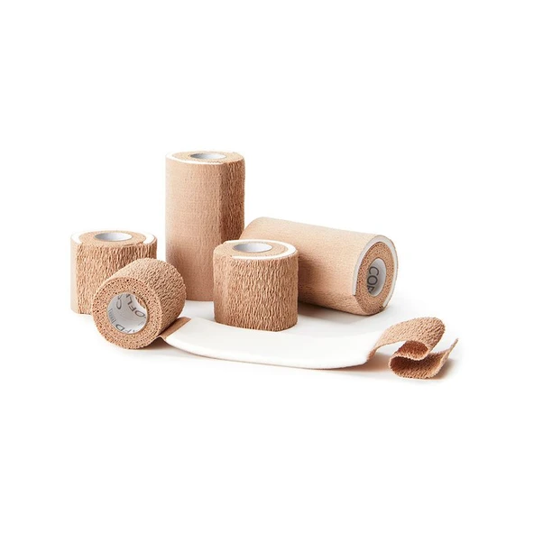 CoFlex AFD Kohezif Bandaj ( TAN 3″x5 yard 24R/C )-( Coban Yapışkanlı Bandaj Koban ) ürün görseli 1