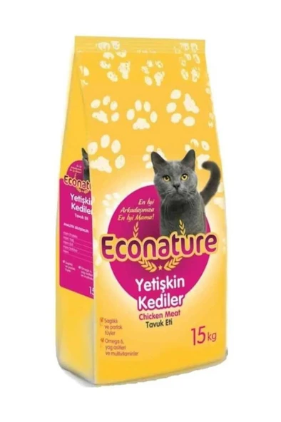 Econature Tavuklu Yetişkin Kedi Maması 15 Kg ürün görseli 1
