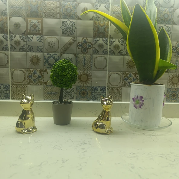 kırılmaz polyester, kedi  figürlü biblo - Resim 6