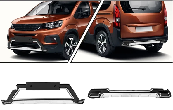 Peugeot Rifter Ön Arka Difüzör Seti 2019 Üzeri ürün görseli 1