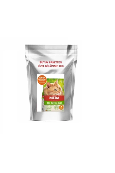 MERATA Mera All Cats Tahılsız Tavuklu Kedi Maması Özel Paket 1 Kg ürün görseli 1
