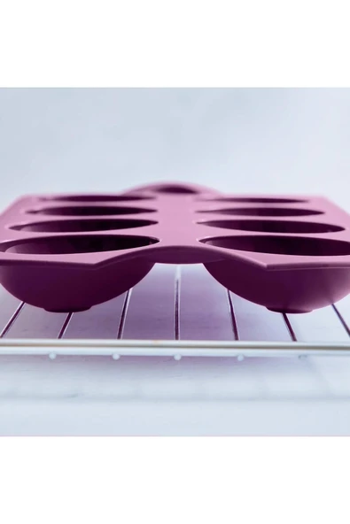 Tupperware Silikon Sürpriz Yumurta Pişirme Kalıbı - Mor Mikrodalga ve Fırın Uyumu ürün görseli 1