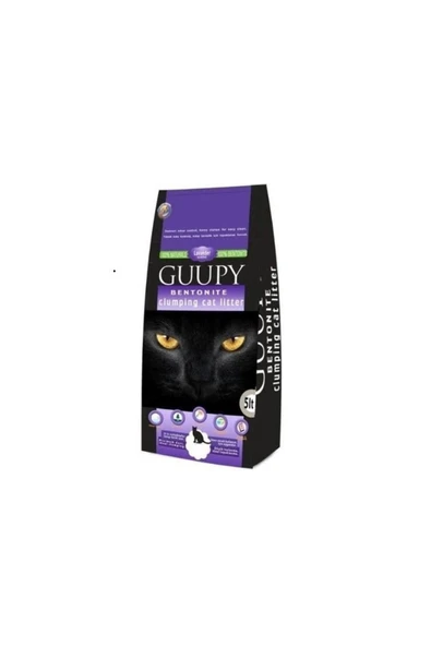 GUUPY Lavanta Kokulu 5 lt Bentonit Kedi Kumu ürün görseli 1