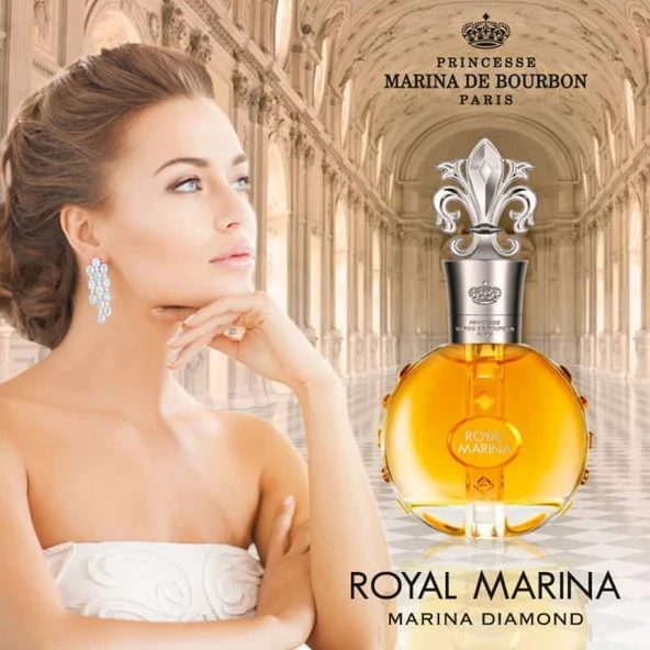 Marina De Bourbon Royal Marina Diamond Edp 100 ml Kadın Parfümü 3494800028031 ürün görseli 1