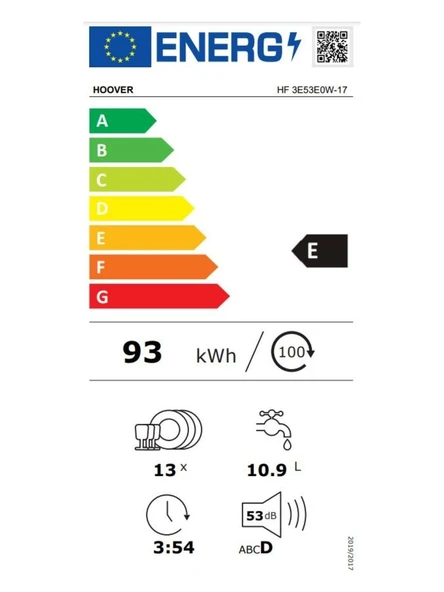 Hoover Hf 3E53E0W-17 5 Programlı Bulaşık Makinesi - Resim 5