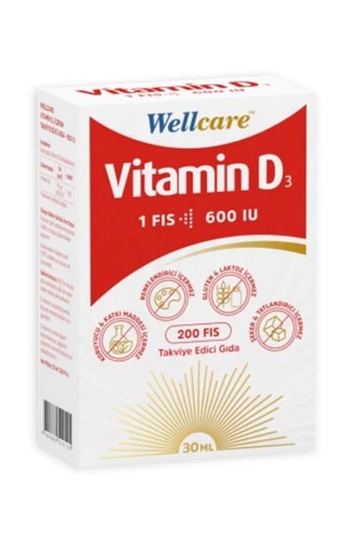 Wellcare Vitamin D3 Sprey 30 ml ürün görseli 1