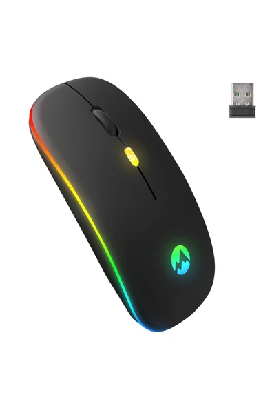 BT11 2in1 Bluetooth Mouse ve 2.4GHz Şarjlı Mouse Kablosuz Mouse Wireless Mouse ürün görseli 1