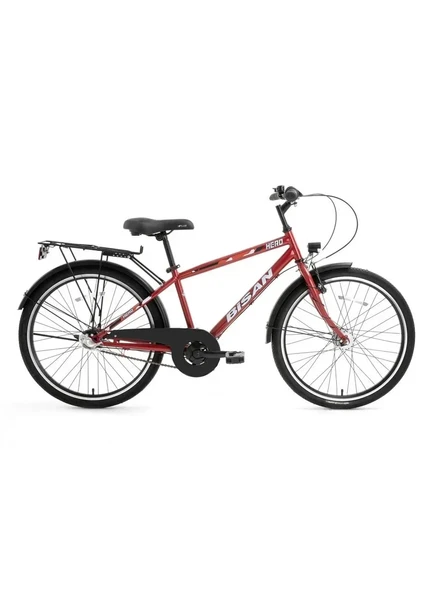 BİSAN HERO ERKEK ŞEHİR BİSİKLETİ 36CM V 24 JANT 3 VİTES METALİK KIRMIZI KIRMIZI ürün görseli 1