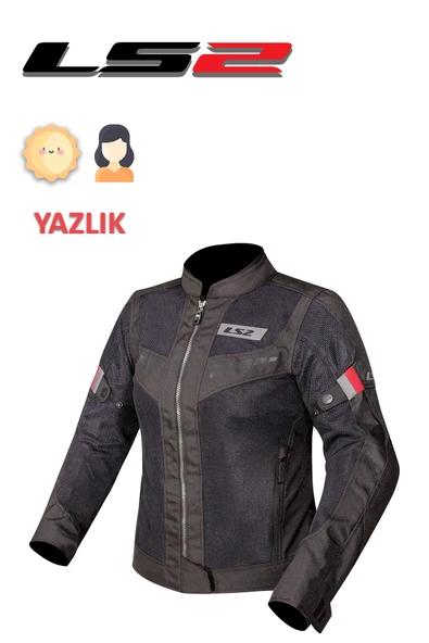 LS2 BLADE AIR KADIN SİYAH-KIRMIZI YAZLIK MOTOSİKLET MONTU ürün görseli 1