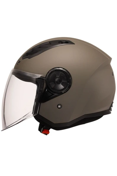 LS2 AIRFLOW 2 MAT KUM AÇIK MOTOR KASKI - Resim 3