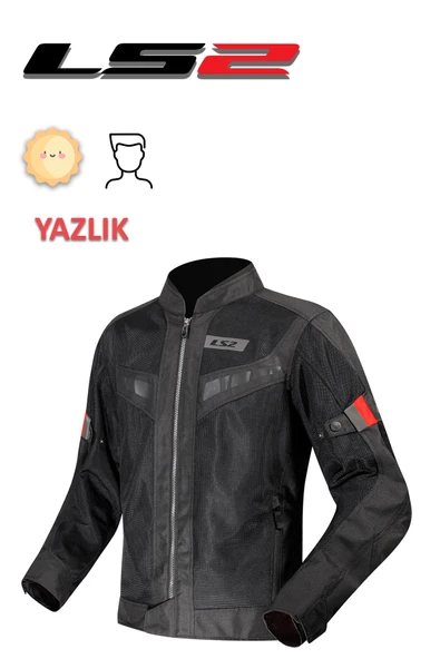 LS2 BLADE AIR ERKEK SİYAH-KIRMIZI YAZLIK MOTOSİKLET MONTU ürün görseli 1