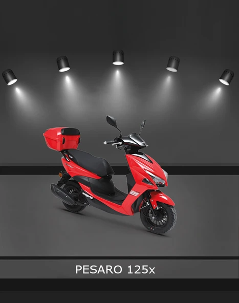 KUBA PESARO 125 KIRMIZI SCOOTER BENZİNLİ MOTOSİKLET ürün görseli 1