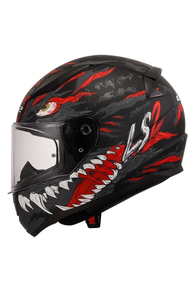 LS2 Rapid 2 Kaiju Full Face Motor Kaskı - Resim 2