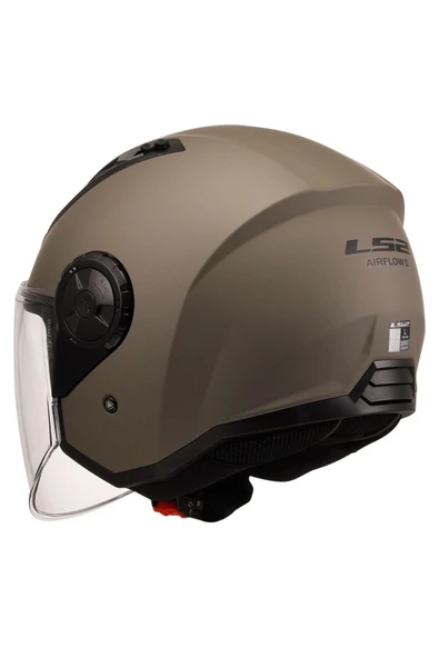 LS2 AIRFLOW 2 MAT KUM AÇIK MOTOR KASKI - Resim 4