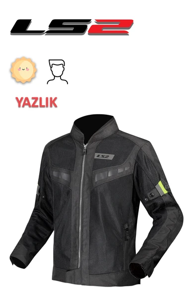 LS2 BLADE AIR ERKEK SİYAH-NEON SARI YAZLIK MOTOSİKLET MONTU ürün görseli 1