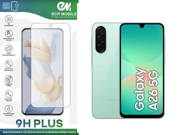 Samsung Galaxy A26 5G Ekran Koruyucu MAT Parmak İzi Bırakmayan Uyumlu Esnek Nano Kırılmayan ürün görseli 1
