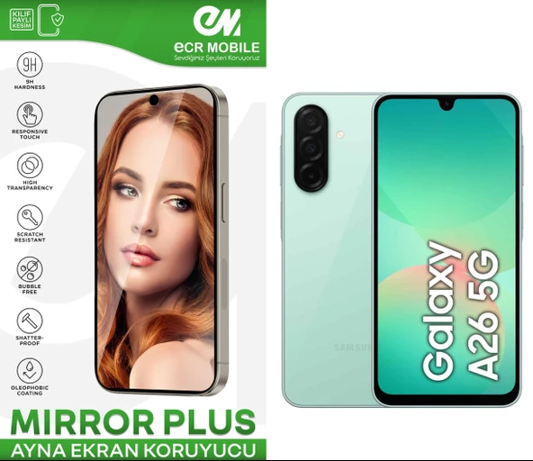 Samsung Galaxy A26 5G ile Uyumlu Esnek Ayna(Mirror) 9H Nano Ekran Koruyucu ürün görseli 1