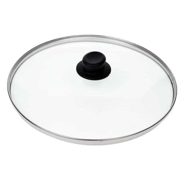 Tüm Tencerelere Uygun Kaliteli Cam Kapak 24 cm ürün görseli 1
