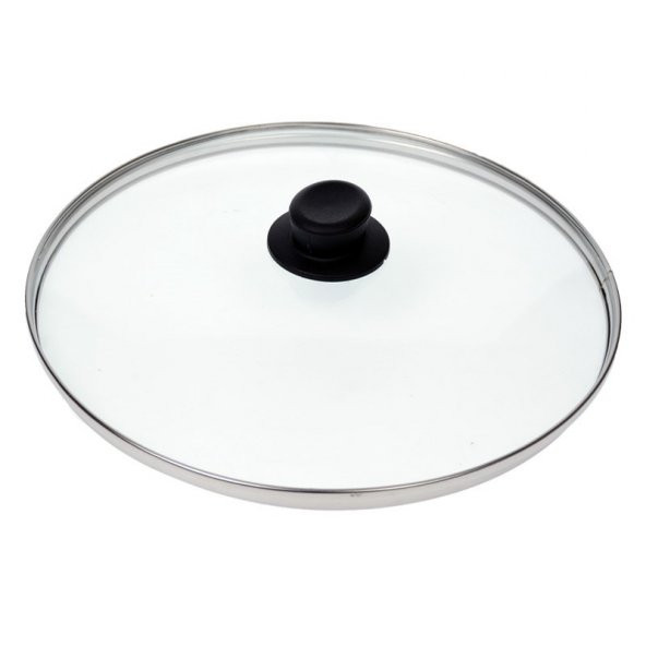 Tüm Tencerelere Uygun Kaliteli Cam Kapak 30 cm ürün görseli 1