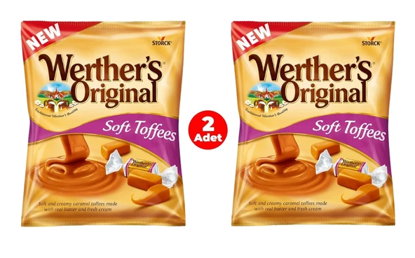 Werther's Original Soft Caramel Toffees Yumuşak Karamel Şekerleme 100 g (2 ADET) ürün görseli 1