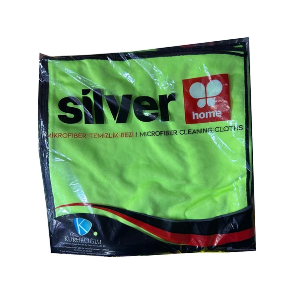 Silver Home Mikrofiber Bez Temizlik Toz Cam Bezi - 40 x 40 Cm. - 10 Adet ürün görseli 1