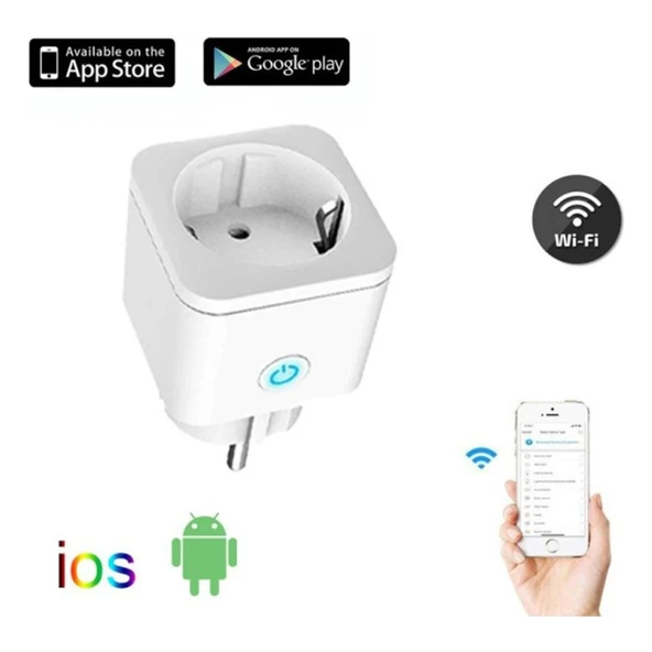 CATA CT-4010 Akıllı WiFi Priz 16A Smart Home Tuya & Smart Life Uyumlu İOS & Android Uzaktan Kontrol ürün görseli 1