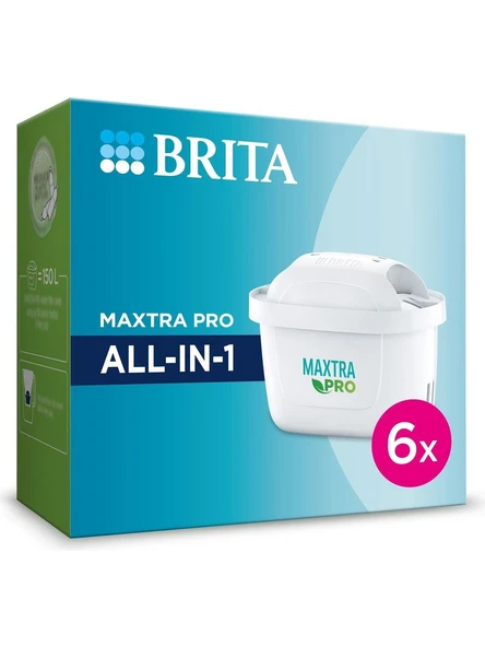 BRITA MAXTRA PRO ALL-IN-1 Su Arıtma Filtresi, 6'lı ürün görseli 1