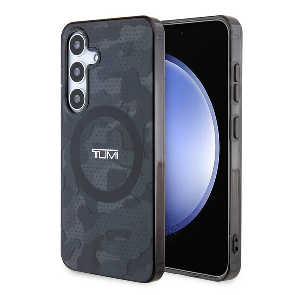 TUMI Galaxy S24 Kılıf TUMI Orjinal Lisanslı M-safe Şarj Özellikli Buzlanmış Saydam Ağ Kamuflajı Desenli Kapak ürün görseli 1