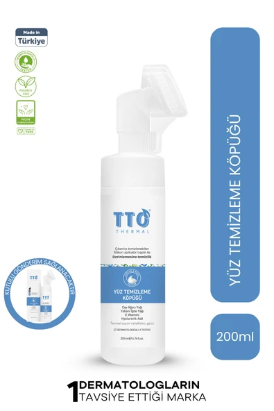 Yüz Temizleme Köpüğü 200 ml (Aplikatörlü) (Çay Ağacı Yağı /Tea Tree Oil) ürün görseli 1