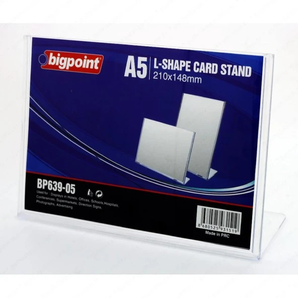 BIGPOINT BROSURLUK MASAUSTU A5 YATAY(639-05) ürün görseli 1