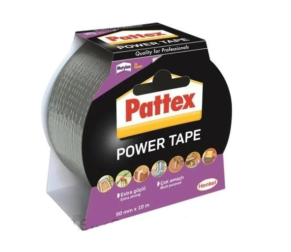 Pattex Power Tape Gri 50Mmx10M 1870313-1456377 ürün görseli 1