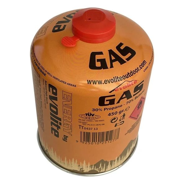 Evolite Butane Propane Vidalı Ocak Kartuşu 450Gr - Resim 3