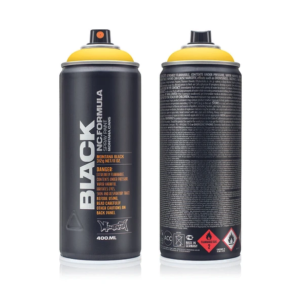 Montana Black Sprey Boya 400ml Kicking Yellow BLK1025 ürün görseli 1