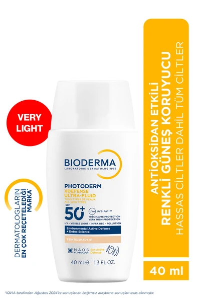 Bioderma Photoderm Xdefense SPF 50+ Very Light 40 ml ürün görseli 1