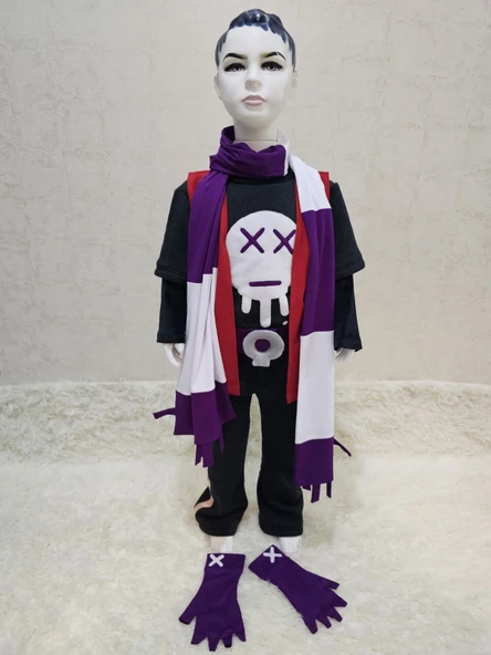 Gizemli Dövüşçü Anime Cosplay Kostümü ürün görseli 1