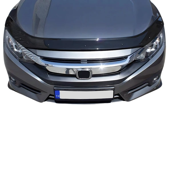Honda Civic Ön Kaput Koruyucu - Basic | HB/SD 2016-2021 - Resim 3