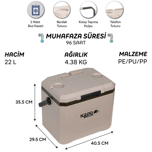 IGLOO CoreMAX 22 Buzluk 22 Litre - Resim 9