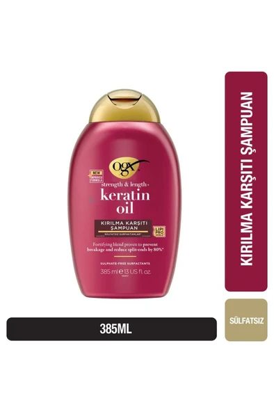 Organix Keratin Oil Kırılma Karşıtı Şampuan 385 ml ürün görseli 1