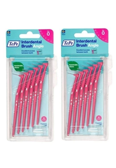 Tepe Angle Pembe 0.4 mm 6'lı 2 Adet Arayüz Fırçası ürün görseli 1