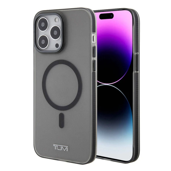 TUMI iPhone 15 Pro Max Kılıf TUMI Orjinal Lisanslı M-safe Şarj Özellikli Buzlu Mat Kapak ürün görseli 1