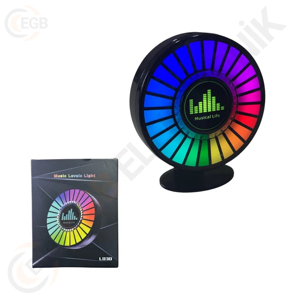 HIGHTEK rgb Sese Duyarlı Dik Ekolayzer L030 ürün görseli 1