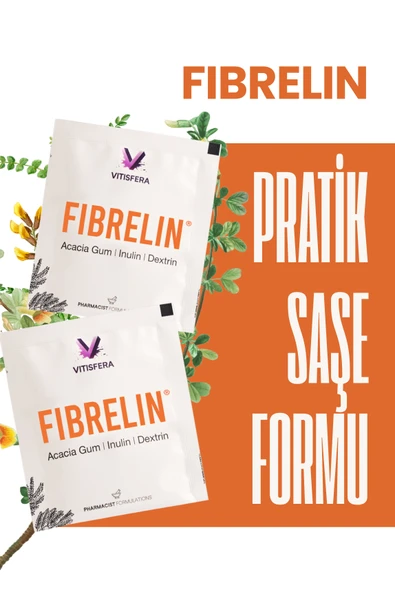 VİTİSFERA Fibrelin Akasya Gum - Inülin - Dirençli Dekstrin Içeren Prebiyotik Kompleks 30 Saşe ürün görseli 1