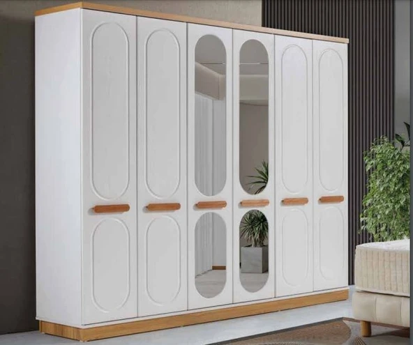 PARİS MDF 6 KAPILI DOLAP - Resim 2
