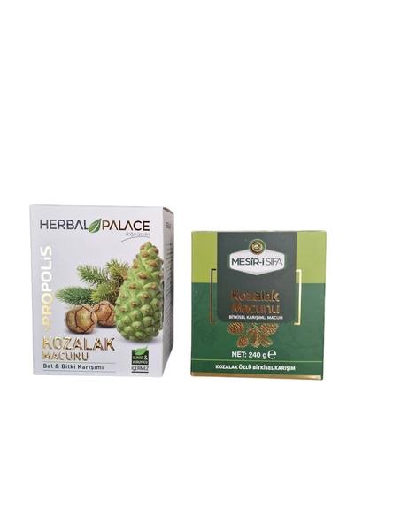 Herbal palace çam kozalağı macunu 230 gr & mesiri şifa kozalak macunu 240 gr kozalak seti ürün görseli 1