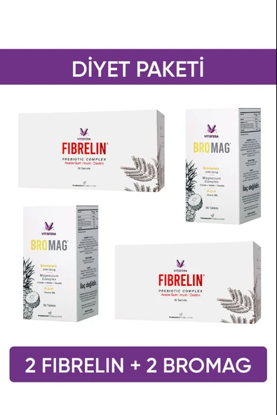 VİTİSFERA Diyet Paketi (2 Bromag + 2 Fibrelin) ürün görseli 1