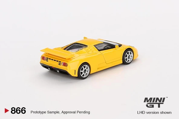 Mini GT Bugatti EB110 Super Sport Giallo Bugatti 866 - Resim 2