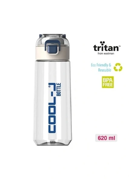 GIPTA VAKUMLU KİLİTLİ TRİTAN MATARA 620 ML BEYAZ KUTUDA ürün görseli 1