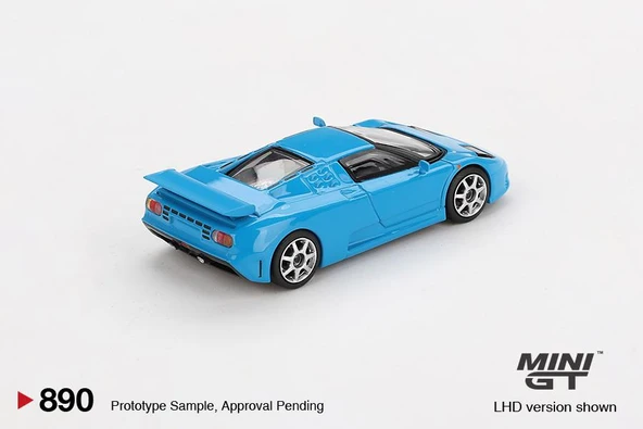 Mini GT Bugatti EB110 Super Sport Blu Bugatti 890 - Resim 2